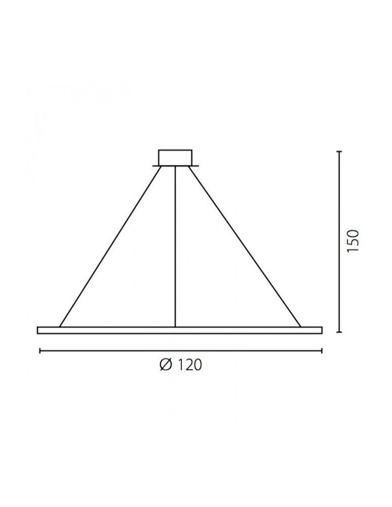 Pendant lamps circles - RAMKO Echo Chandelier 120 LED Indoor 67892 - product kolory-swiatla.pl 2