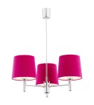 3-point chandelier - Argon BOLZANO 3 fl. chandelier 3x15W (max) pink chrome 1382 - product 1