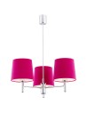 Argon BOLZANO 3 fl. chandelier 3x15W (max) pink chrome 1382