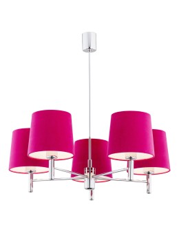 Argon BOLZANO 5 fl. chandelier 5x15W (max) pink chrome 2075