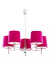 Argon BOLZANO 5 fl. chandelier 5x15W (max) pink chrome 2075