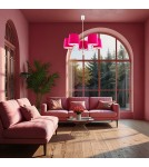 5-point chandeliers - Argon BOLZANO 5 fl. chandelier 5x15W (max) pink chrome 2075 - product 2