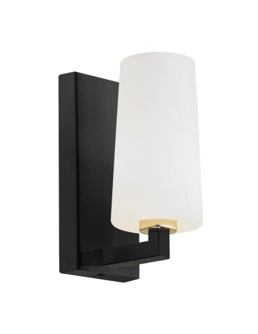 Argon CAMELOT PLUS wall lamp 1 pł. 1x15W (max) opal mat black mat 8056