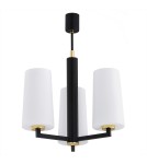 3-point chandelier - Argon CAMELOT PLUS 3 fl. chandelier 3x15W (max) opal mat black mat 6143 - product 2