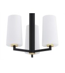 3-point chandelier - Argon CAMELOT PLUS 3 fl. chandelier 3x15W (max) opal mat black mat 6143 - product 3