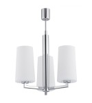 3-point chandelier - Argon CAMELOT 3 fl. chandelier 3x15W (max) chrome frame opal matt lampshades 1224 - product 1