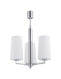 Argon CAMELOT żyrandol 3 pł. 3x15W (max) chromowany stelaż klosze opal mat 1224