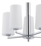 5-point chandeliers - Argon CAMELOT gyro 5 pł. 5x15W (max) chrome frame opal mat lampshades 2053 - product 3