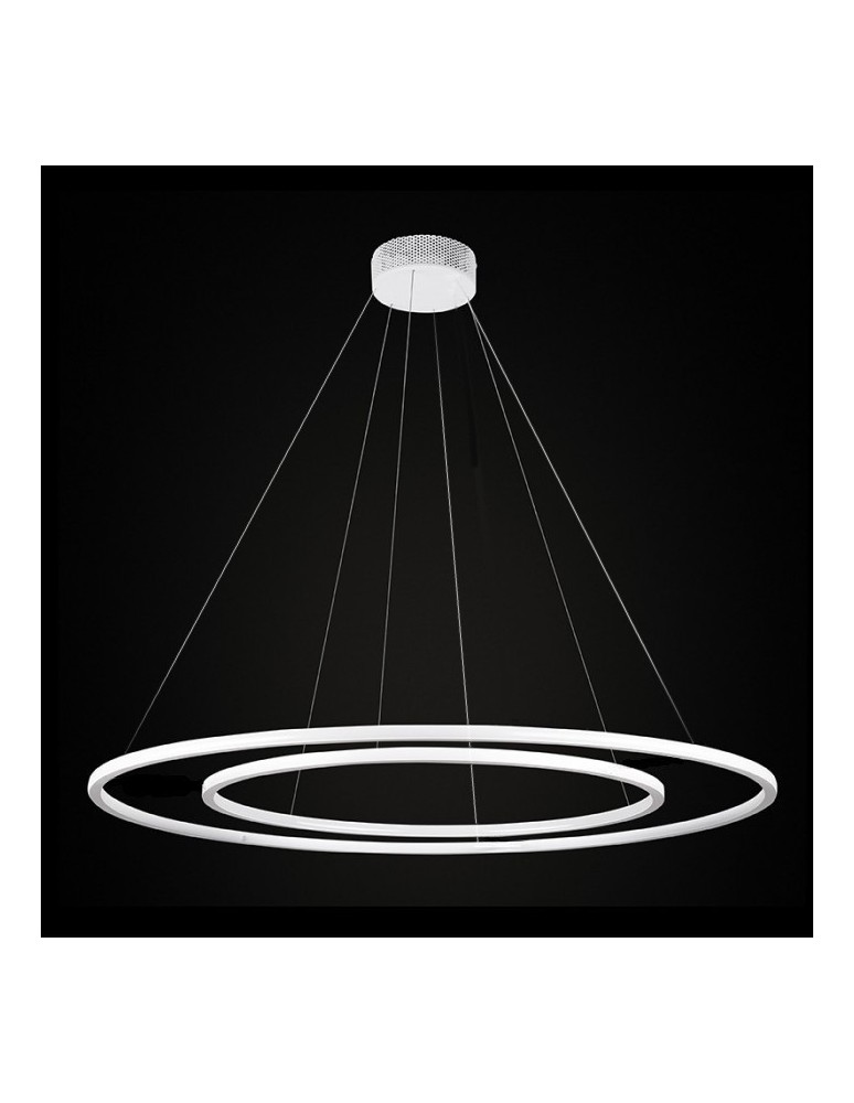 Pendant lamps circles - RAMKO Echo Chandelier 90 + 120 LED 67930 - product kolory-swiatla.pl 1