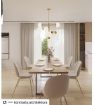 Pendant lamps spheres - Argon CAMERON 8 fl. pendant lamp 8x15W (max) opal mat black mat brass 5041 - product 2