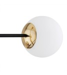 Pendant lamps spheres - Argon CAMERON 8 fl. pendant lamp 8x15W (max) opal mat black mat brass 5041 - product 7
