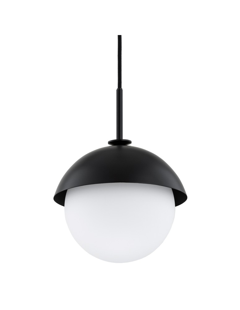 Single pendant lamps - Argon CAPPELLO 1 fl. pendant lamp 1x15W (max) opal mat black 8295 - product kolory-swiatla.pl 3