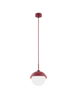 Argon CAPPELLO lampa wisząca 1 pł. 1x15W (max) opal mat czerwony 8296