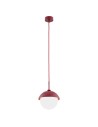Argon CAPPELLO lampa wisząca 1 pł. 1x15W (max) opal mat czerwony 8296