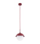 Single pendant lamps - Argon CAPPELLO 1 fl. pendant lamp 1x15W (max) opal mat red 8296 - product 3