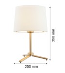 Tripod table lamps - Argon CAVALINO l. table 1 fl. 1x15W (max) cream gold 8318 - product 3