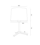 Tripod table lamps - Argon CAVALINO l. table 1 fl. 1x15W (max) cream gold 8318 - product 4