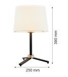 Tripod table lamps - Argon CAVALINO l. table 1 fl. 1x15W (max) cream black 8319 - product 4