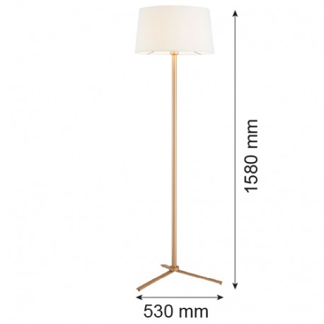 Argon CAVALINO l. podłogowa 1 pł. 1x15W (max) śmietankowy złoty 8307