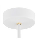 Chandeliers - Argon CHARLOTTE 3 fl. chandelier 3x15W (max) white structure brass elements 6148 - product 5