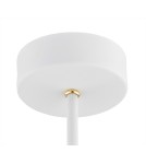 Argon CHARLOTTE żyrandol 5 pł. 5x15W (max) biała struktura elementy mosiądzowane 2117