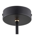Chandeliers - Argon CHARLOTTE 3 fl. chandelier 3x15W (max) black structure brass elements 6149 - product 5