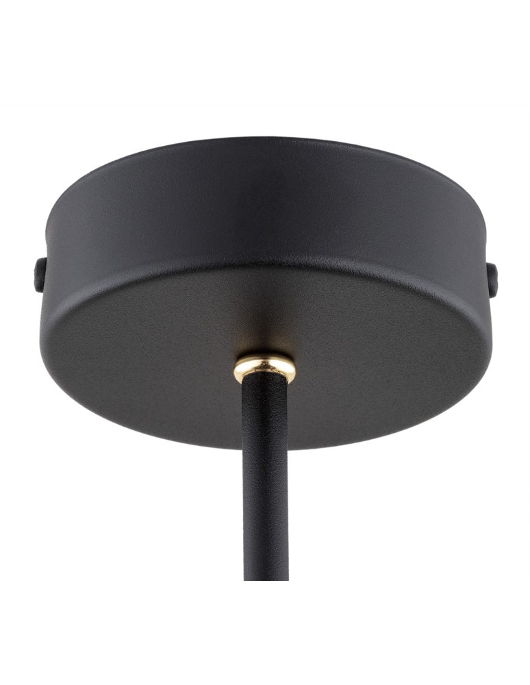 Chandeliers - Argon CHARLOTTE 3 fl. chandelier 3x15W (max) black structure brass elements 6149 - product kolory-swiatla.pl 5