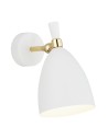 Argon CHARLOTTE wall lamp 1 pł. 1x15W (max) white structure brass elements 4699