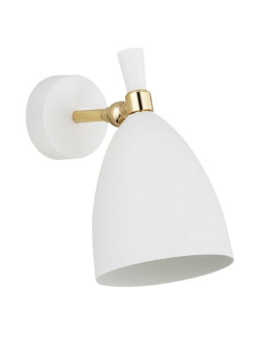 Argon CHARLOTTE wall lamp 1 pł. 1x15W (max) white structure brass elements 4699 - product 2