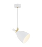 Spotlight ceiling lamps - Argon CHARLOTTE pendant lamp 1 pł. 1x15W (max) white structure brass elements 4684 - product 1