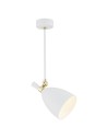Argon CHARLOTTE pendant lamp 1 pł. 1x15W (max) white structure brass elements 4684
