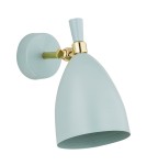 Argon CHARLOTTE kinkiet 1 pł. 1x15W (max) błękit mat elementy mosiądzowane 4700