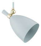 Argon CHARLOTTE lampa wisząca 1 pł. 1x15W (max) błękit mat elementy mosiądzowane 4685