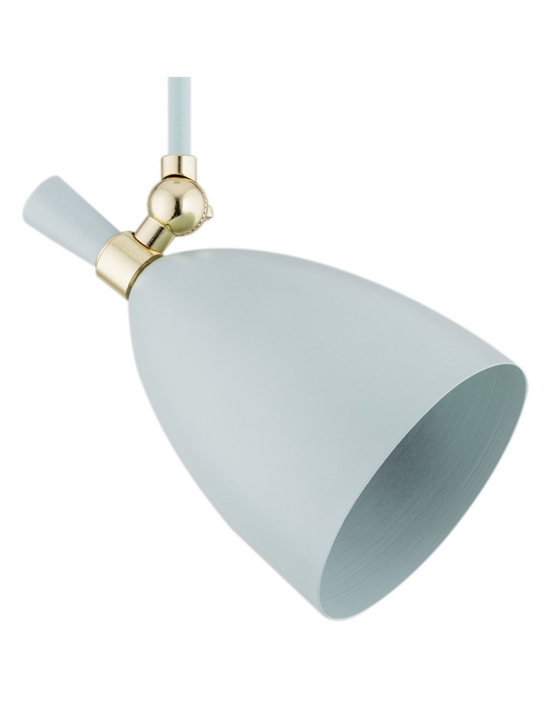 Spotlight ceiling lamps - Argon CHARLOTTE pendant lamp 1 pł. 1x15W (max) blue matte brass elements 4685 - product kolory-swiatla.pl 3