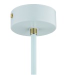 Argon CHARLOTTE lampa wisząca 1 pł. 1x15W (max) błękit mat elementy mosiądzowane 4685