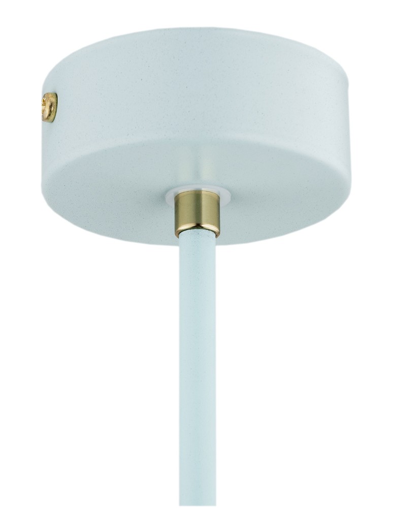 Argon CHARLOTTE lampa wisząca 1 pł. 1x15W (max) błękit mat elementy mosiądzowane 4685