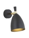 Argon CHARLOTTE wall lamp 1 pł. 1x15W (max) black structure brass elements 4701