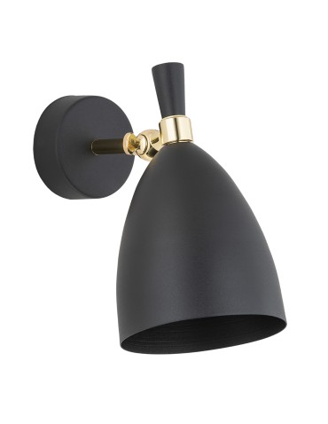 Argon CHARLOTTE wall lamp 1 pł. 1x15W (max) black structure brass elements 4701 - product 2