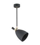 Spotlight ceiling lamps - Argon CHARLOTTE pendant lamp 1 pł. 1x15W (max) black structure brass elements 4686 - product 2