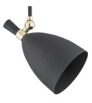 Spotlight ceiling lamps - Argon CHARLOTTE pendant lamp 1 pł. 1x15W (max) black structure brass elements 4686 - product 3