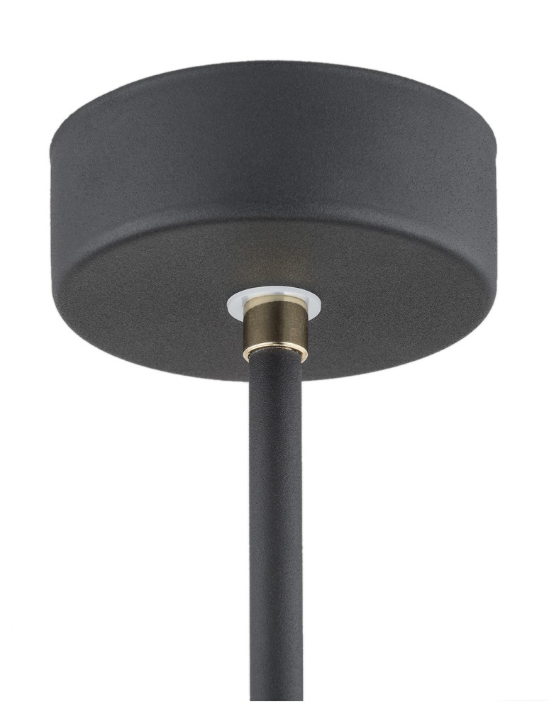 Spotlight ceiling lamps - Argon CHARLOTTE pendant lamp 1 pł. 1x15W (max) black structure brass elements 4686 - product kolory-swiatla.pl 5