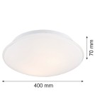 Round Plafonds - Argon GIN plafond 3 fl. 3x15W (max) opal mat 3224 - product 7