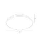 Round Plafonds - Argon GIN plafond 3 fl. 3x15W (max) opal mat 3224 - product 8