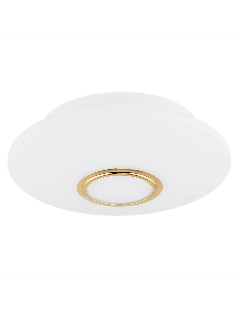 Round ceiling lamps - Argon CHICAGO plafond 2 fl. 2x15W (max) opal matt brass 1030 - product kolory-swiatla.pl 2