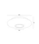 Round ceiling lamps - Argon CHICAGO plafond 2 fl. 2x15W (max) opal matt brass 1030 - product 5