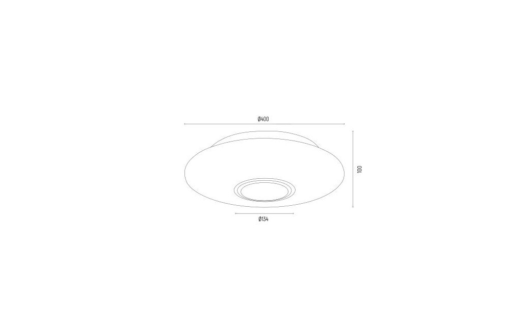 Argon CHICAGO plafon 2 pł. 2x15W (max) opal mat mosiądzowany 1030