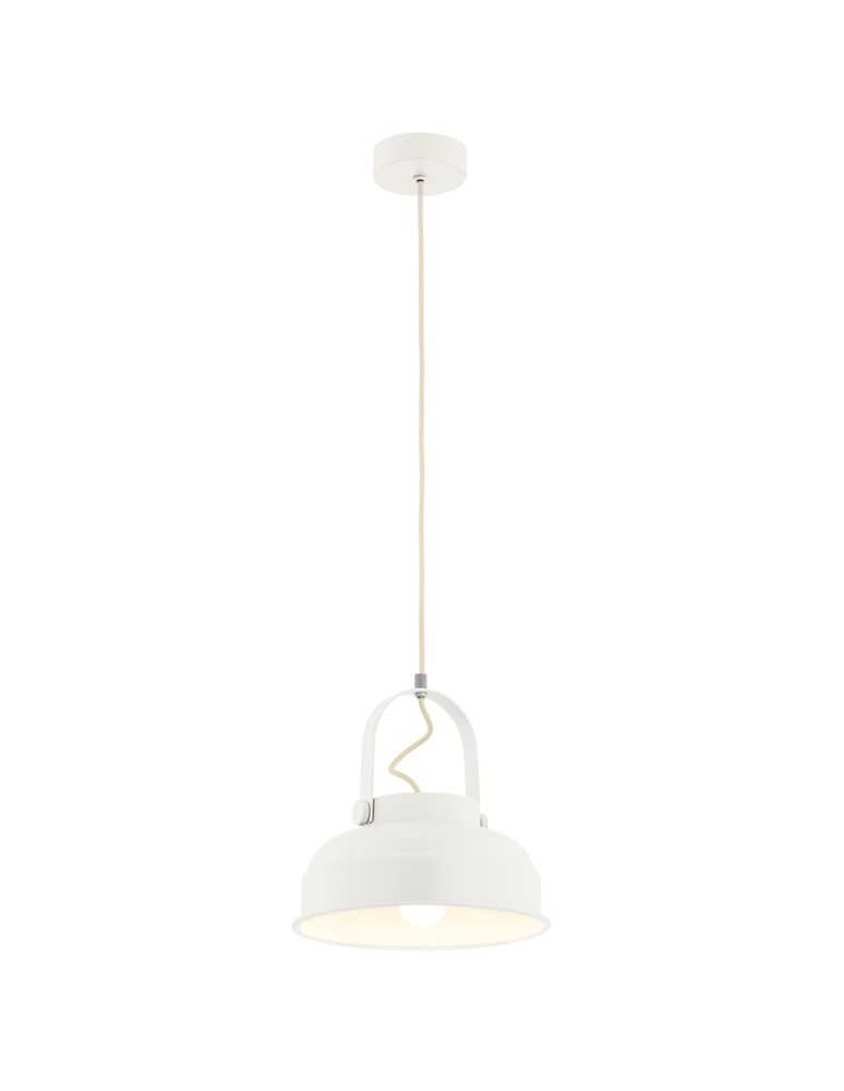 Industrial pendant lamps - Argon DAKOTA 1-fl. pendant lamp 1x15W (max) cream white 8284 - product kolory-swiatla.pl 1