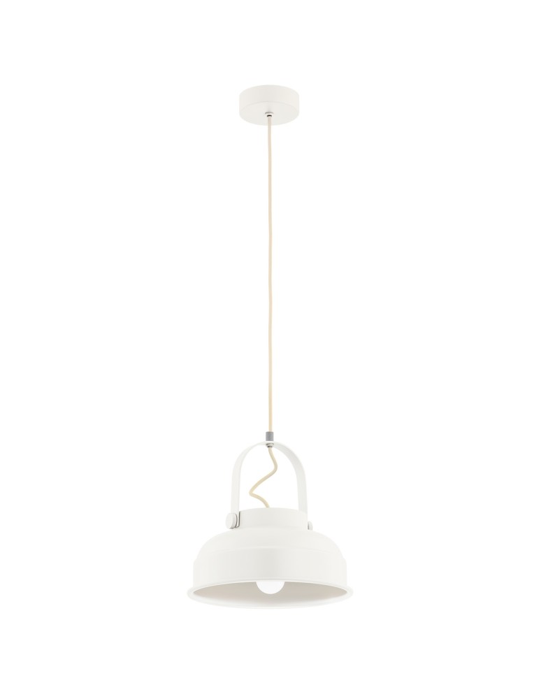 Industrial pendant lamps - Argon DAKOTA 1-fl. pendant lamp 1x15W (max) cream white 8284 - product kolory-swiatla.pl 3