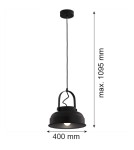Industrial pendant lamps - Argon DAKOTA 1 fl. pendant lamp 1x15W (max) black 8285 - product 5