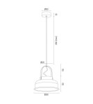 Industrial pendant lamps - Argon DAKOTA 1 fl. pendant lamp 1x15W (max) black 8285 - product 6